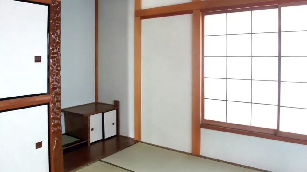 生前整理をし綺麗になった部屋。